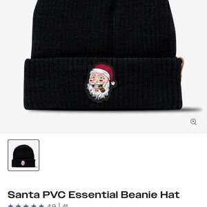 Black Santa Beanie Hat